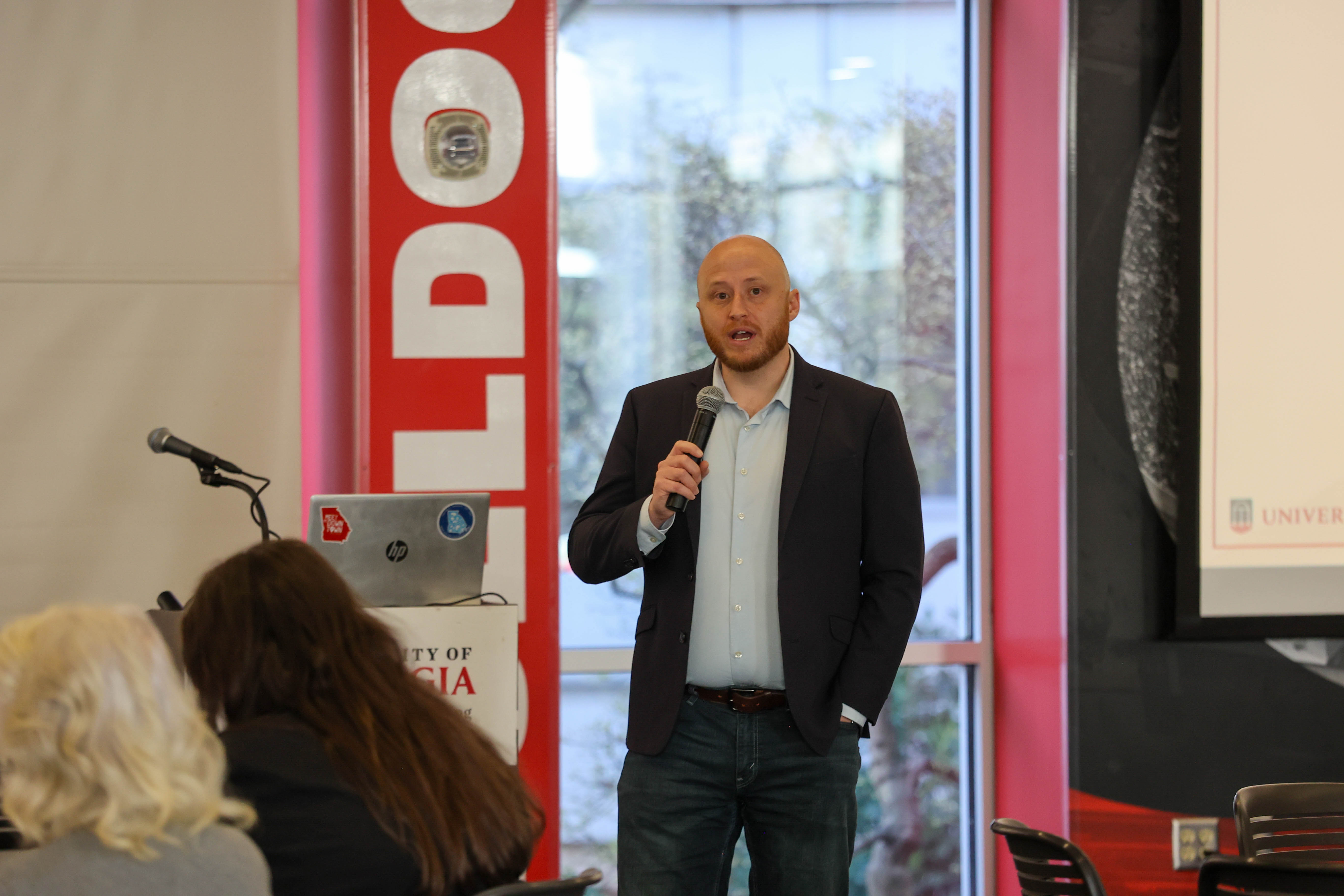 Tyler Wallace delivering AI training